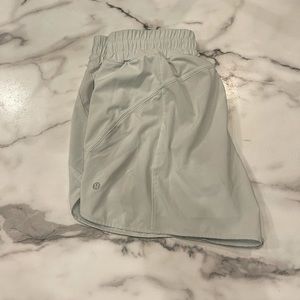 Mint green lululemon shorts